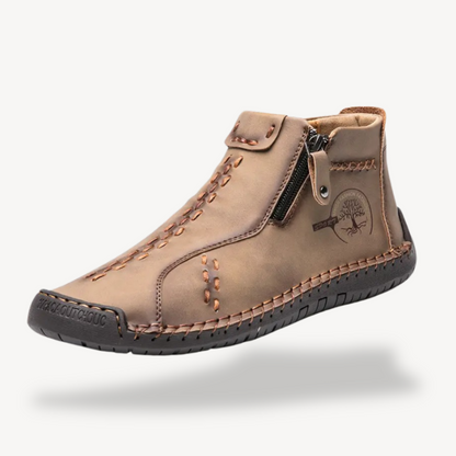 Orthopädische Lederstiefel mit Reißverschluss für Herren | Loravelle 4