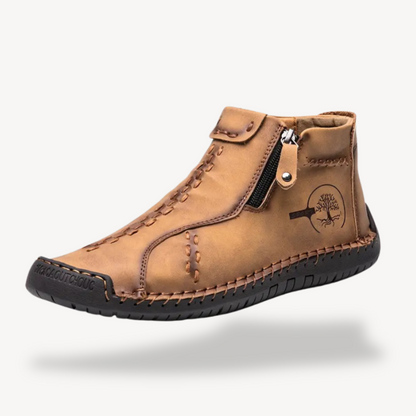 Orthopädische Lederstiefel mit Reißverschluss für Herren | Loravelle 5