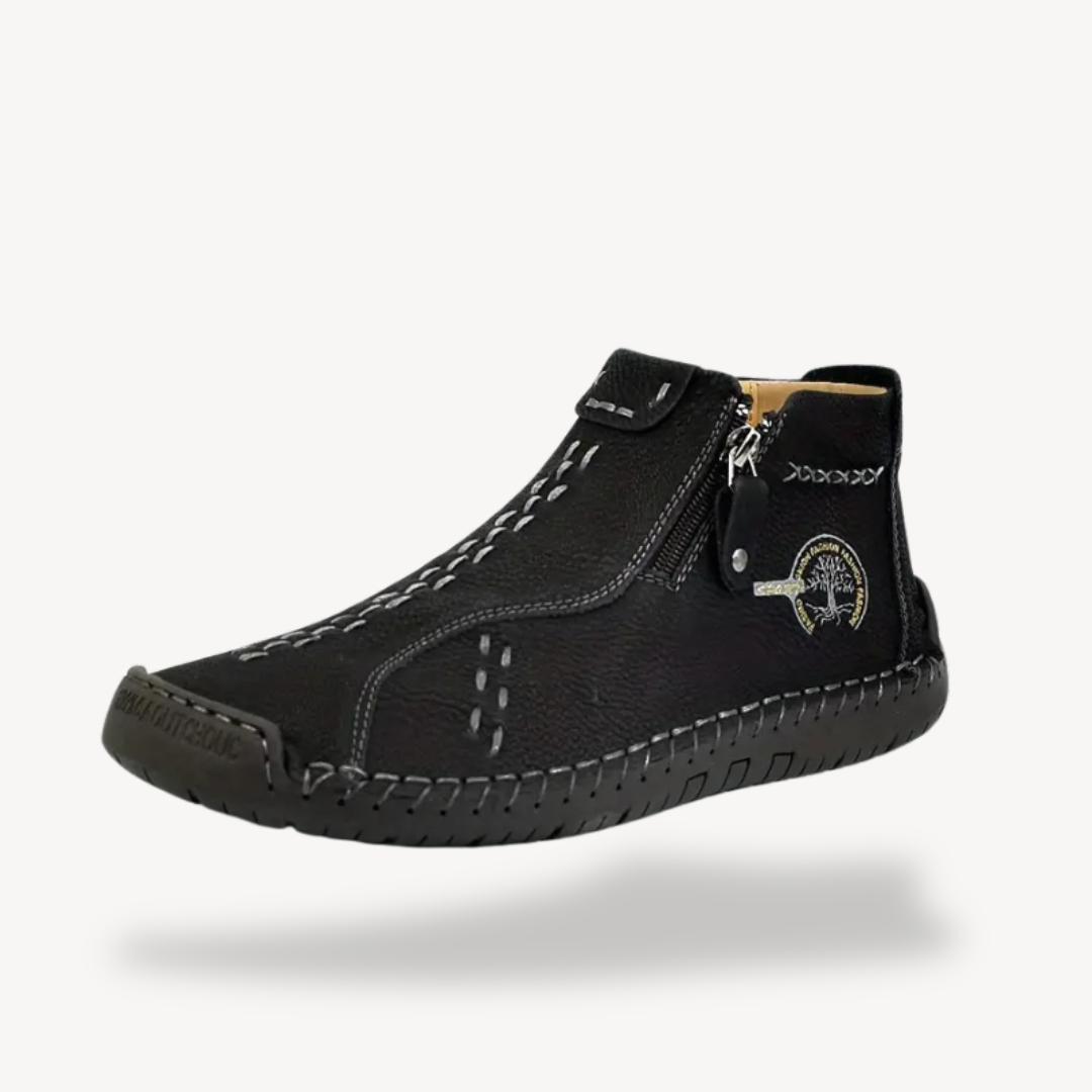 Orthopädische Lederstiefel mit Reißverschluss für Herren | Loravelle 6