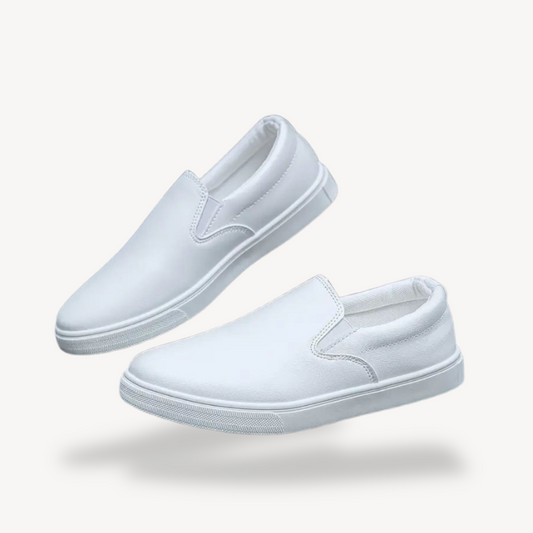 Orthopädische Slipper aus Kunstleder für Herren | Loravelle 0