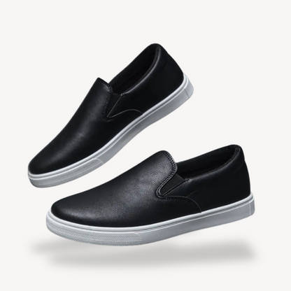 Orthopädische Slipper aus Kunstleder für Herren | Loravelle 1