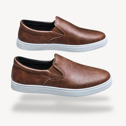 Orthopädische Slipper aus Kunstleder für Herren | Loravelle 2