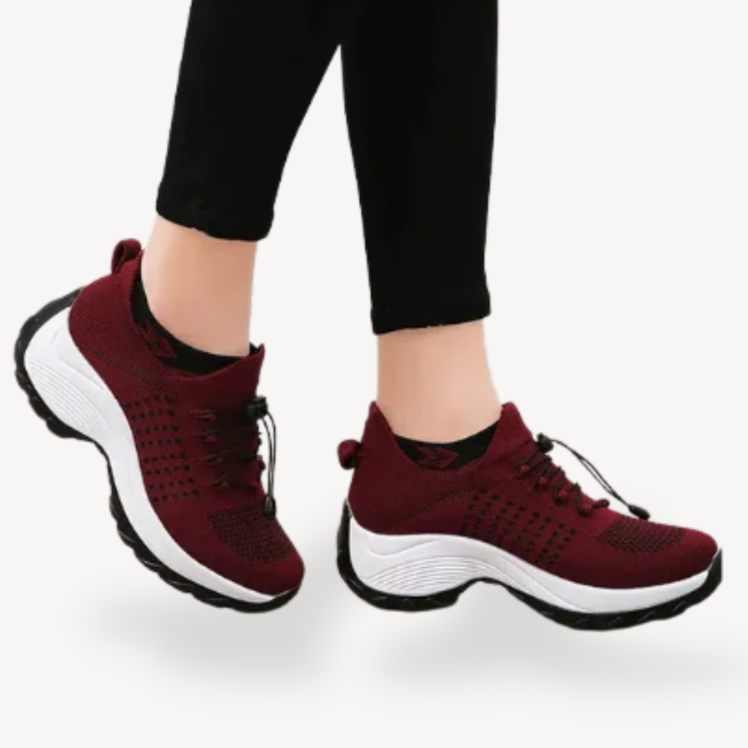Orthopädische Strick-Wanderschuhe Damen | Loravelle 1