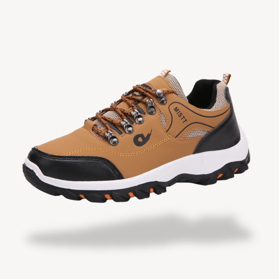 Orthopädische Wanderschuhe für Herren aus Leder | Loravelle 0