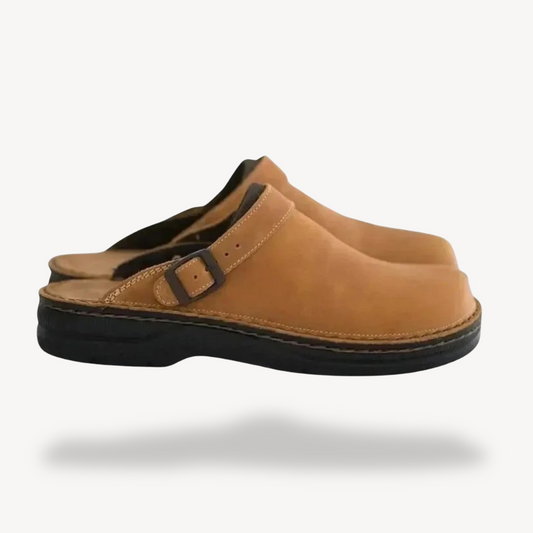 Orthopädische Wildleder-Clogs für Herren | Loravelle 0