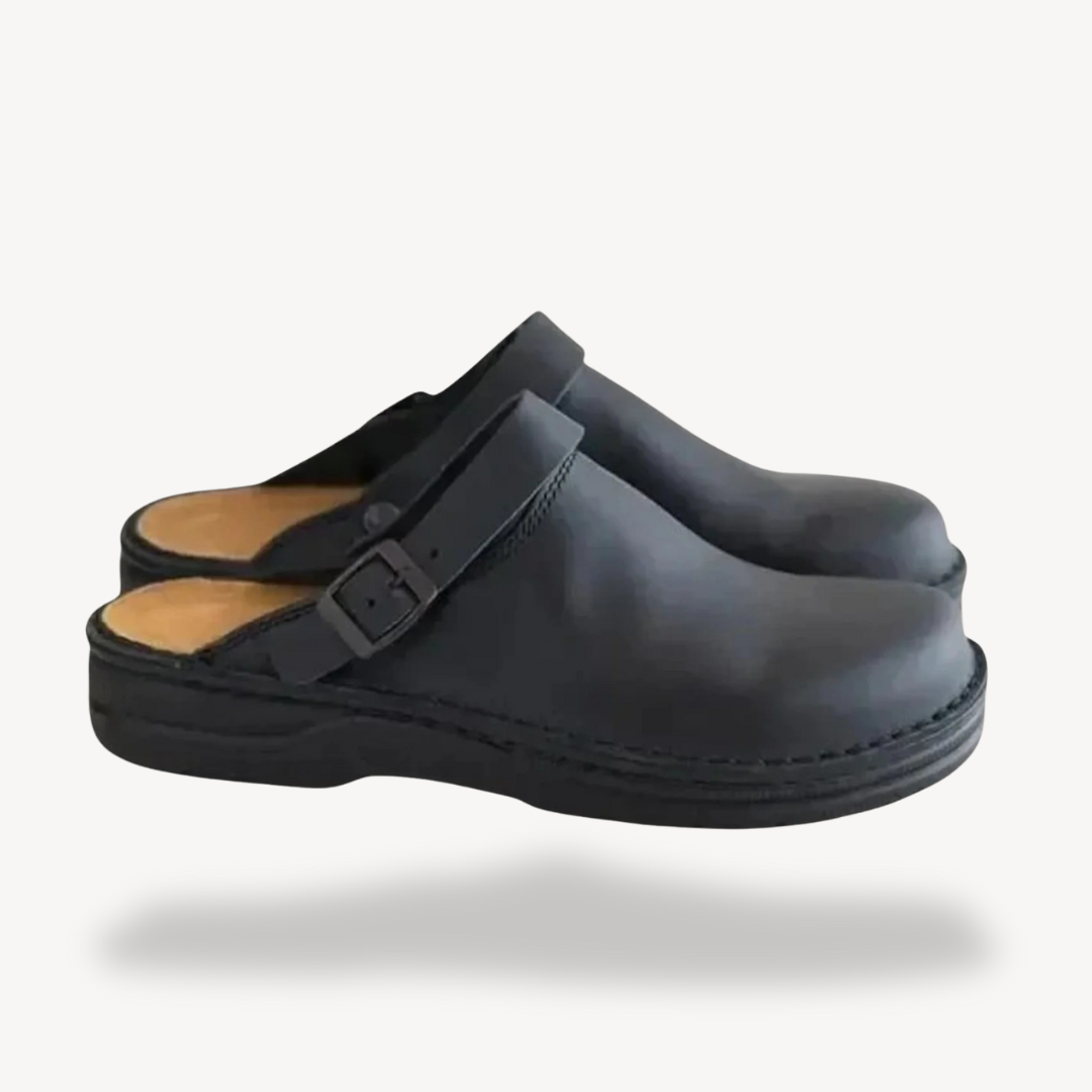 Orthopädische Wildleder-Clogs für Herren | Loravelle 1