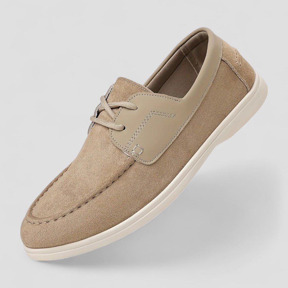 Orthopädische Wildleder-Loafer zum Schnüren für Herren 0