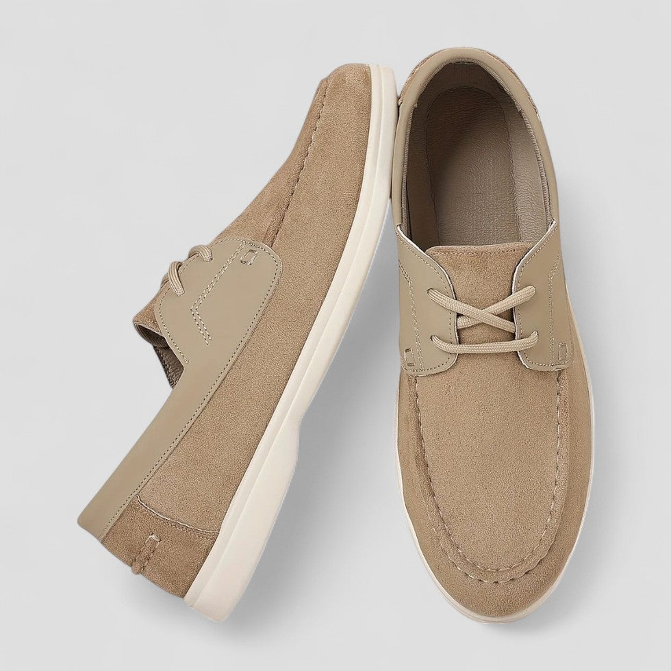 Orthopädische Wildleder-Loafer zum Schnüren für Herren 1