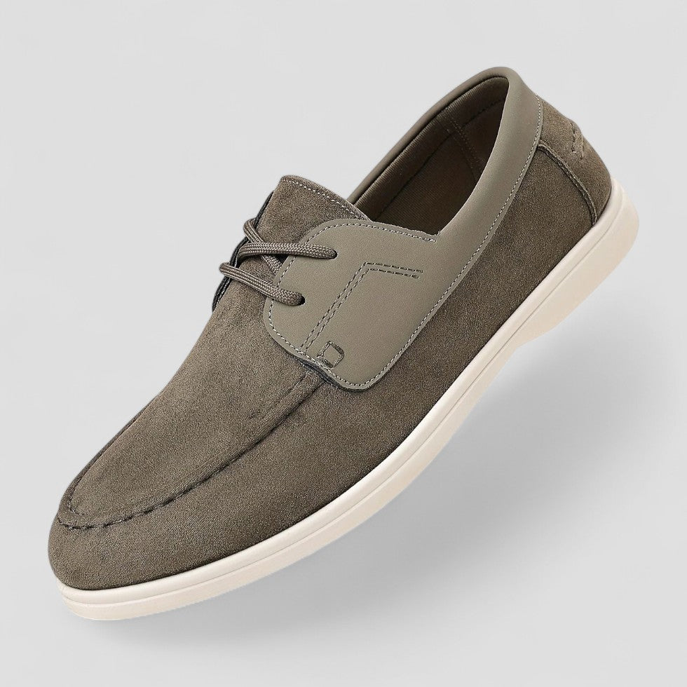 Orthopädische Wildleder-Loafer zum Schnüren für Herren 2