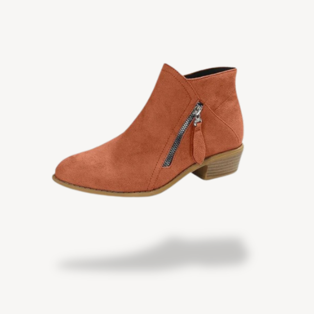 Orthopädische Wildlederstiefeletten Damen | Loravelle 0