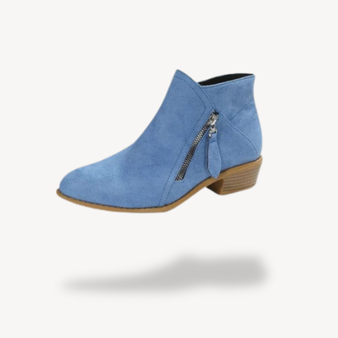 Orthopädische Wildlederstiefeletten Damen | Loravelle 4