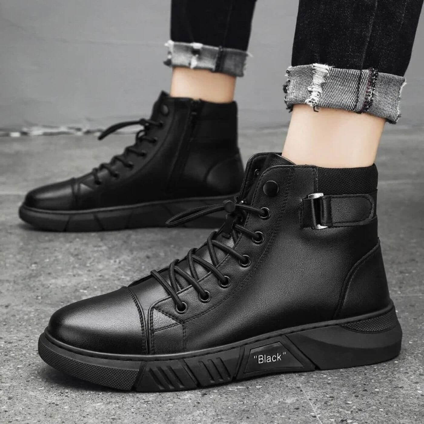 Orthopädische Sneaker Schwarz Komfort - BerlinGlamour