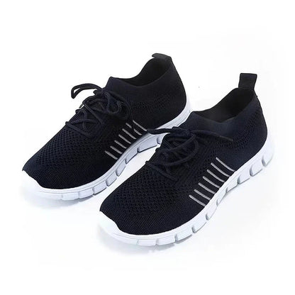 Damen Sneaker Mesh Bequem Slip On Schuhe