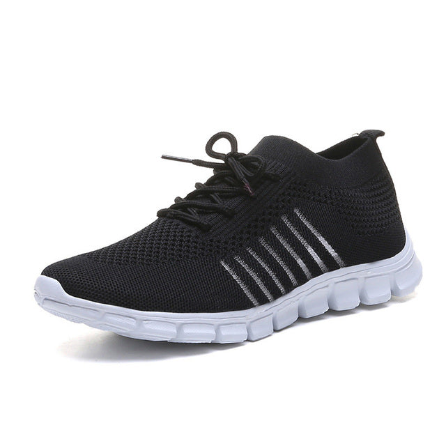 Damen Sneaker Mesh Bequem Slip On Schuhe