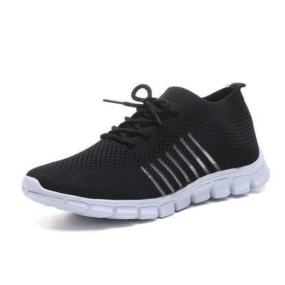 Damen Sneaker Mesh Bequem Slip On Schuhe