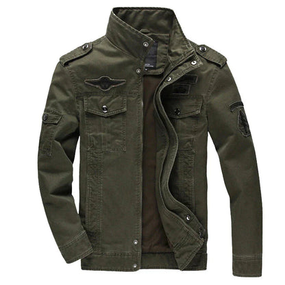 Herren Outdoor Parka Jacke Reißverschluss Taschen Waterproof - BerlinGlamour