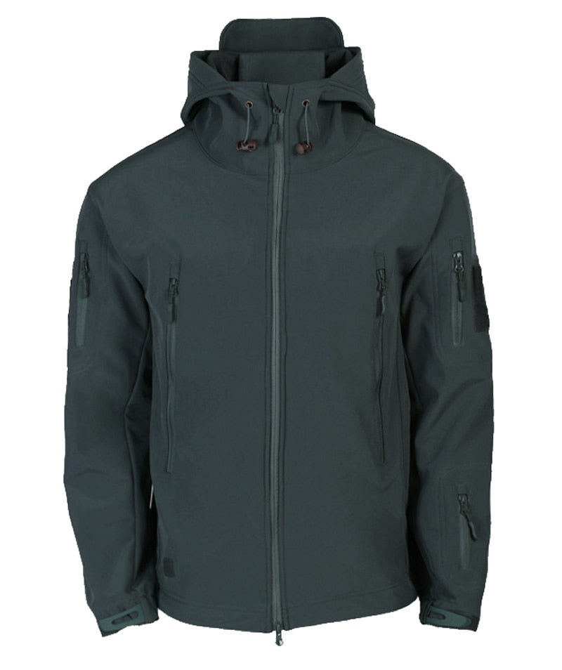 Outdoor-Jacke – Wasserdichte Windjacke mit Kapuze und Fleecefutter für Herren-Chaps Herrenmode