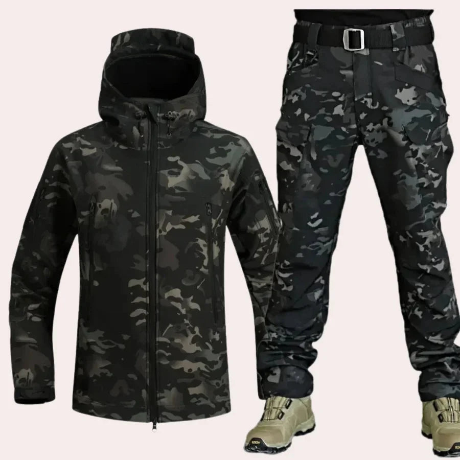 Outdoor-Kleidung – Wasserdichte taktische Militärjacke und -hose für Herren-Tarnung 1-S-Chaps Herrenmode