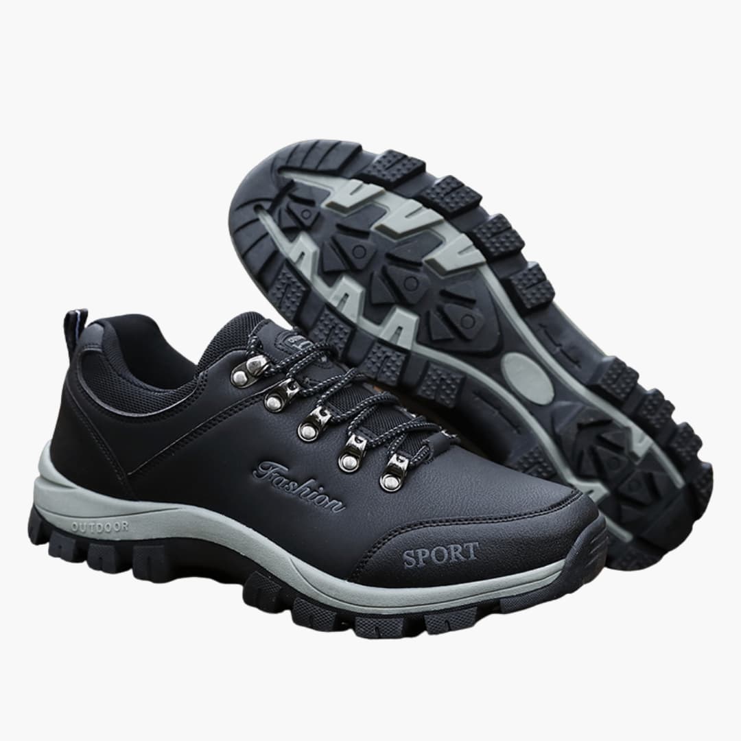 Outdoor-Wanderschuhe für Herren mit Schnürverschluss und strukturierter Sohle 0