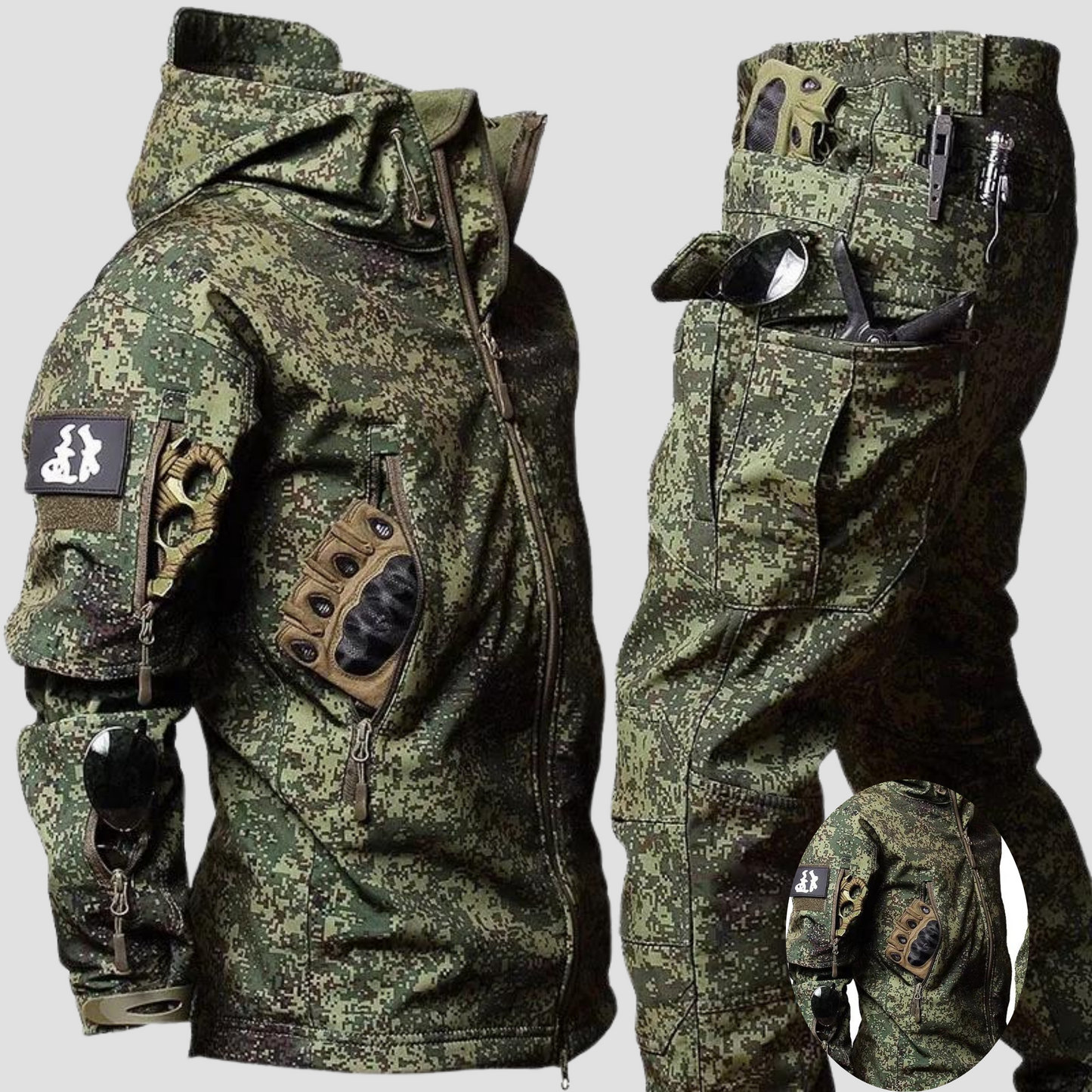 Herren Taktische Camouflage Jacke Winter Outdoor Bekleidung - BerlinGlamour