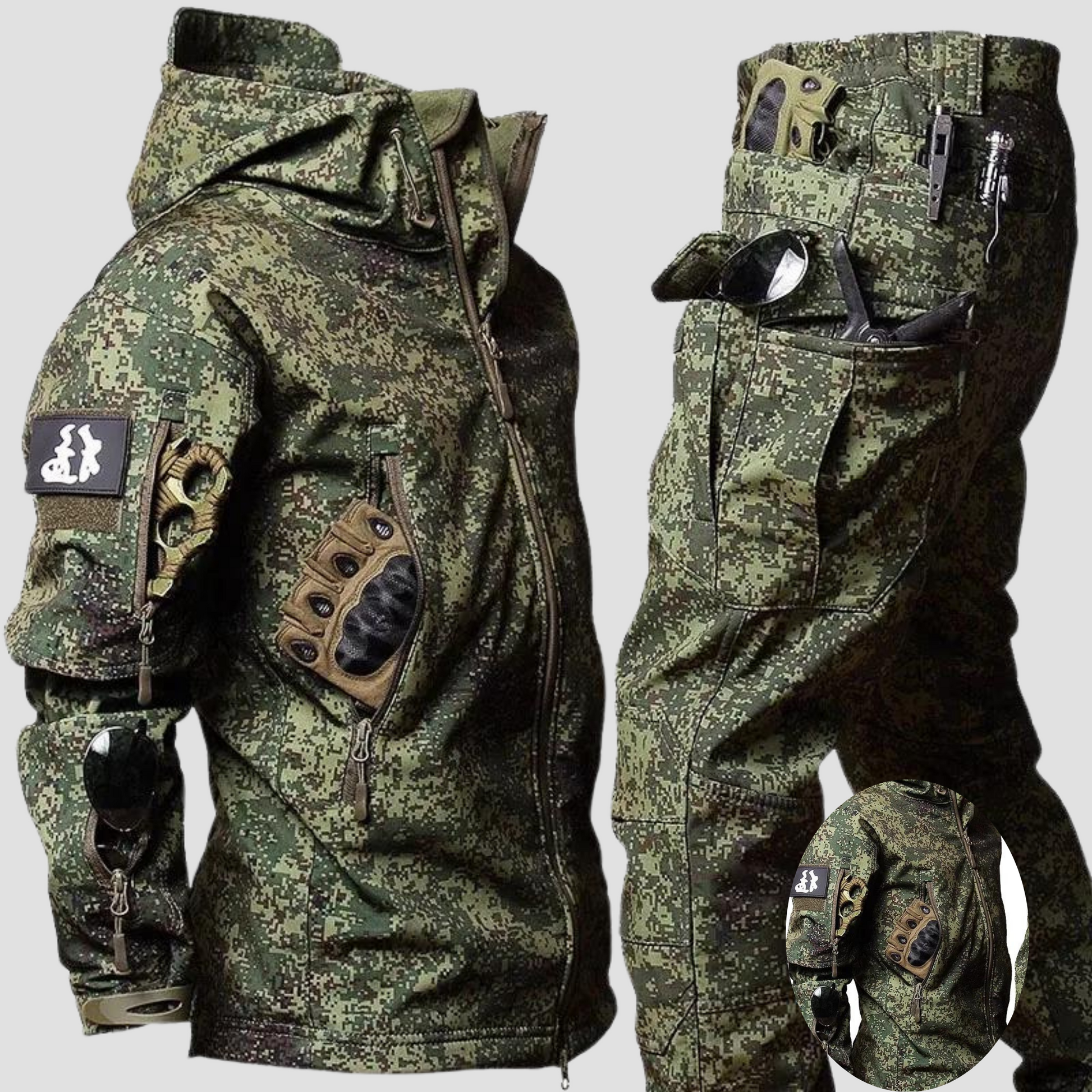 Herren Taktische Camouflage Jacke Winter Outdoor Bekleidung - BerlinGlamour
