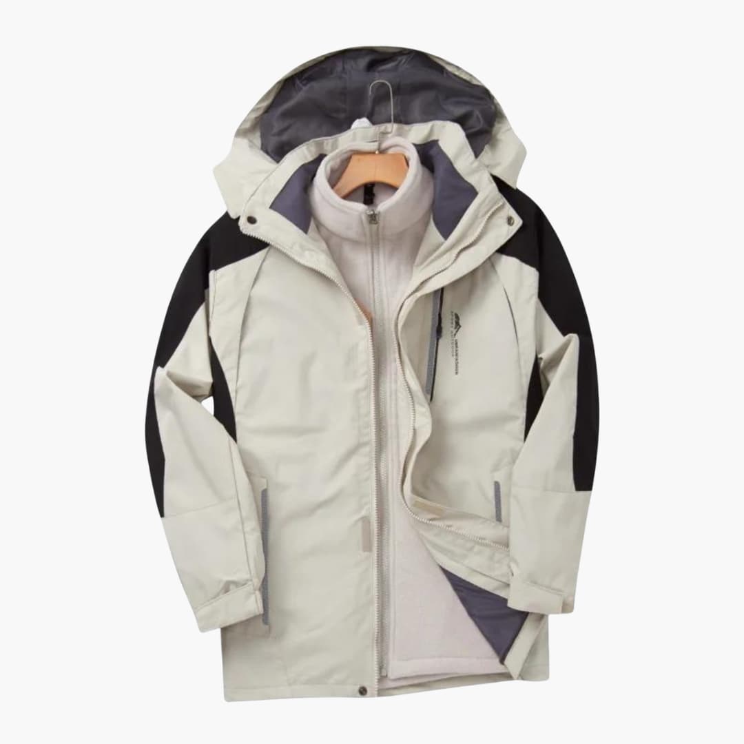 Outdoorjacke für Herren mit Kapuze und Frontreißverschluss 1