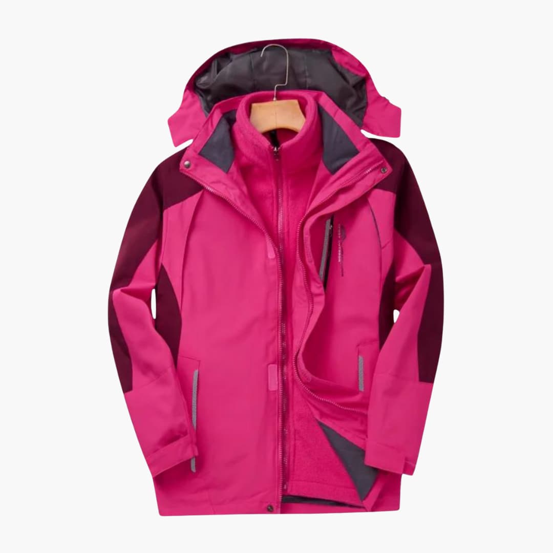 Outdoorjacke für Herren mit Kapuze und Frontreißverschluss 2