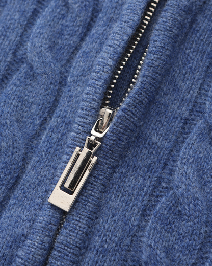 Herren Pullover Chunky Knit Kaschmir Warm mit Kabelmuster