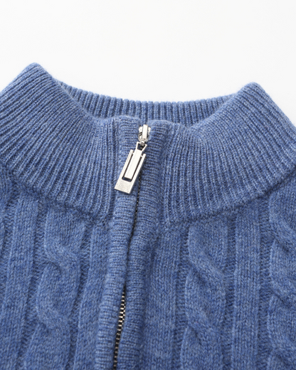 Herren Pullover Chunky Knit Kaschmir Warm mit Kabelmuster