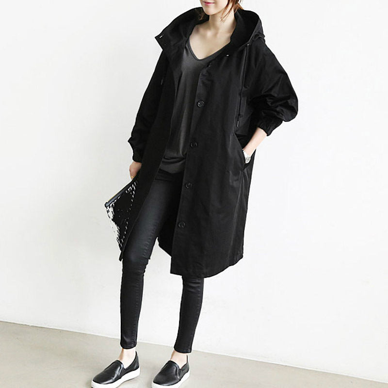 Leichte Damenwindjacke Outdoor Verstellbar Wasserabweisend