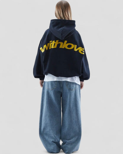 Oversize-Hoodie mit Streetstyle-Grafikprint auf der Rückseite 6