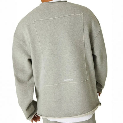 Oversized Pullover – Lässig – Einfarbig – Oversized Sweatshirt – Herren-Sweatshirt-Chaps Herrenmode
