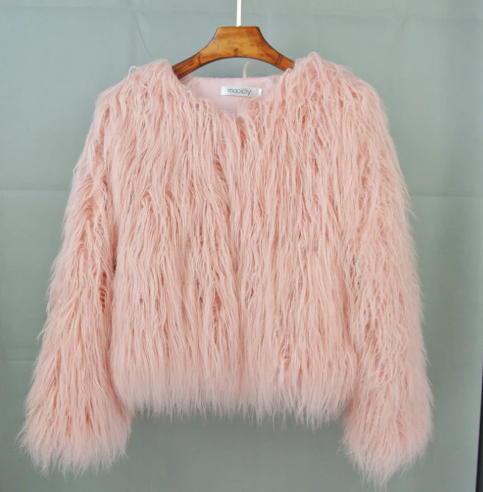 Damen Winterjacke Flauschig Warm Einzigartig