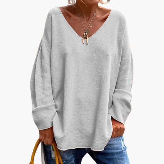 Oversized Langarm Shirt für Damen 0