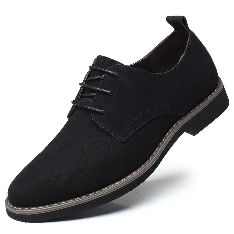 Herrenschuhe Oxford Schnürschuhe Wildleder Braun - BerlinGlamour