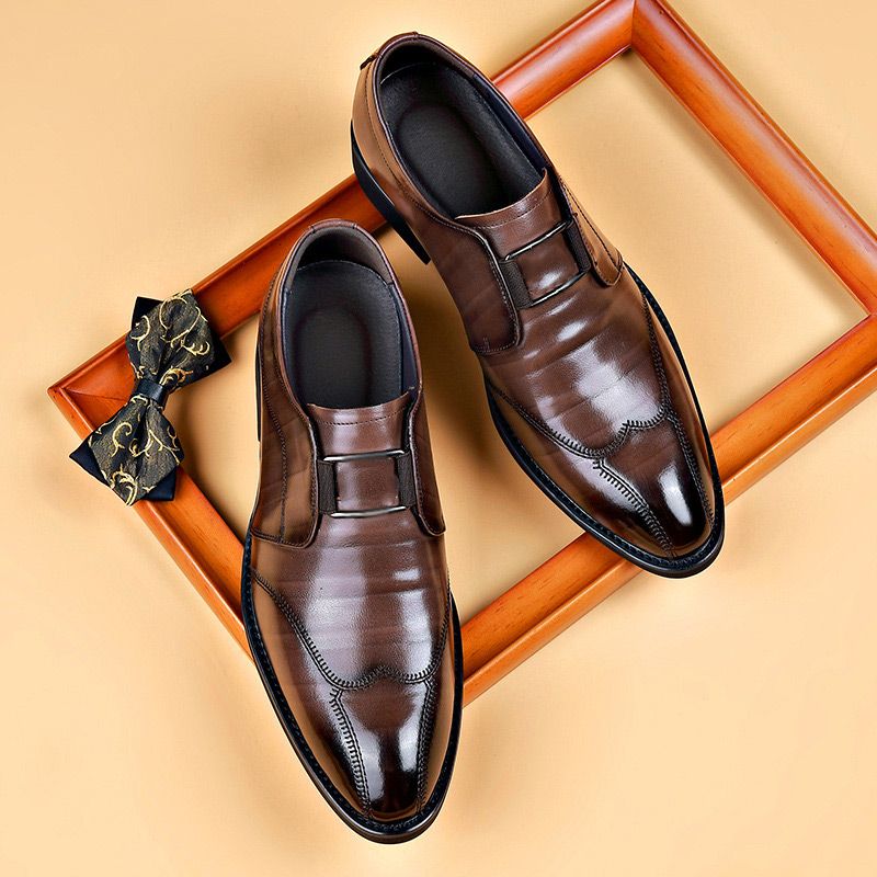 Männer Oxford-Schuhe Flache Lederschuhe Elegante Schuhe - BerlinGlamour