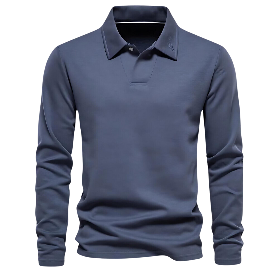 Herren Poloshirt Langarm Klassisch Stylish - BerlinGlamour