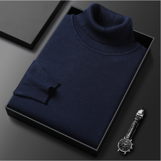 Herren Rollkragenpullover Lässig Frühjahr Bequem