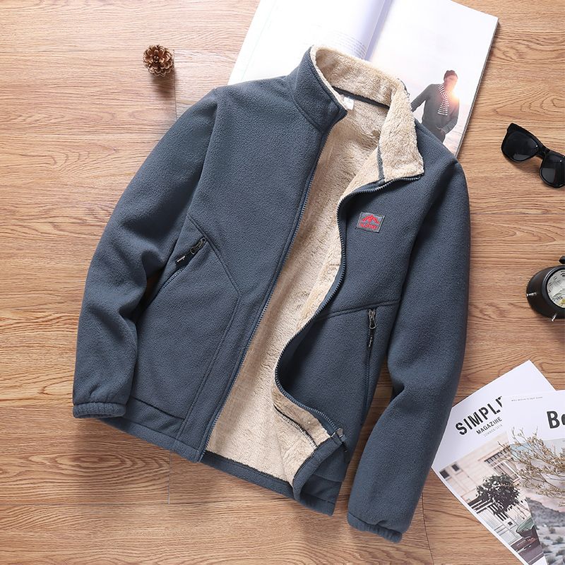 Herren Outdoor-Jacke Fleece gefüttert Warm