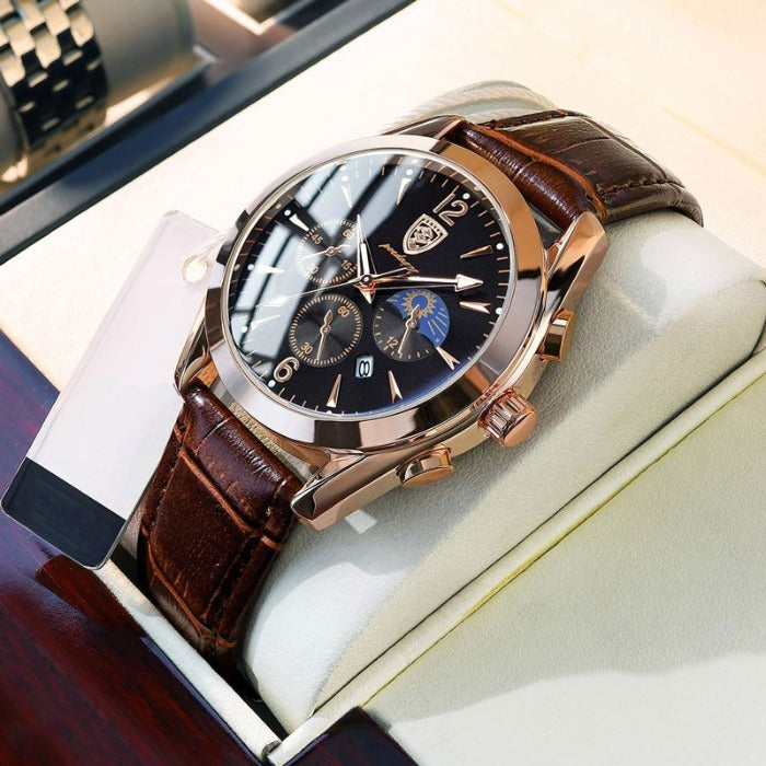 Herren Armbanduhr Edelstahl Automatik Elegant - BerlinGlamour