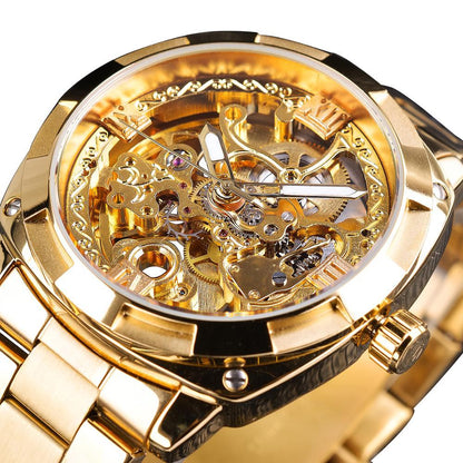 Herrenuhr Elegante Edelstahl Transparent - BerlinGlamour