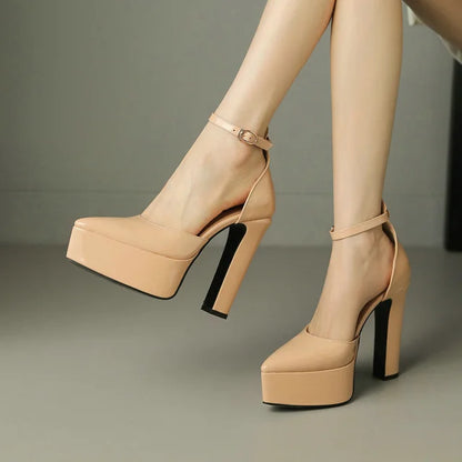 Damenpumps rosa Hochhackig Elegant