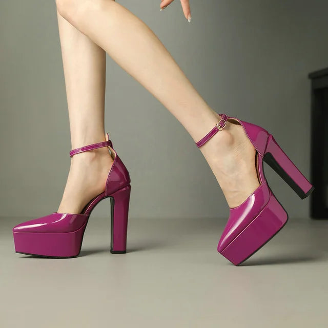 Damenpumps rosa Hochhackig Elegant
