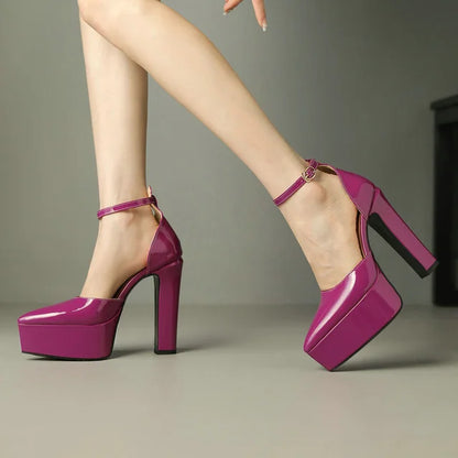 Damenpumps rosa Hochhackig Elegant