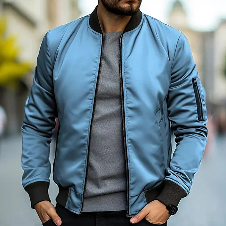 Herren Bomberjacke Leicht Modern Sportlich