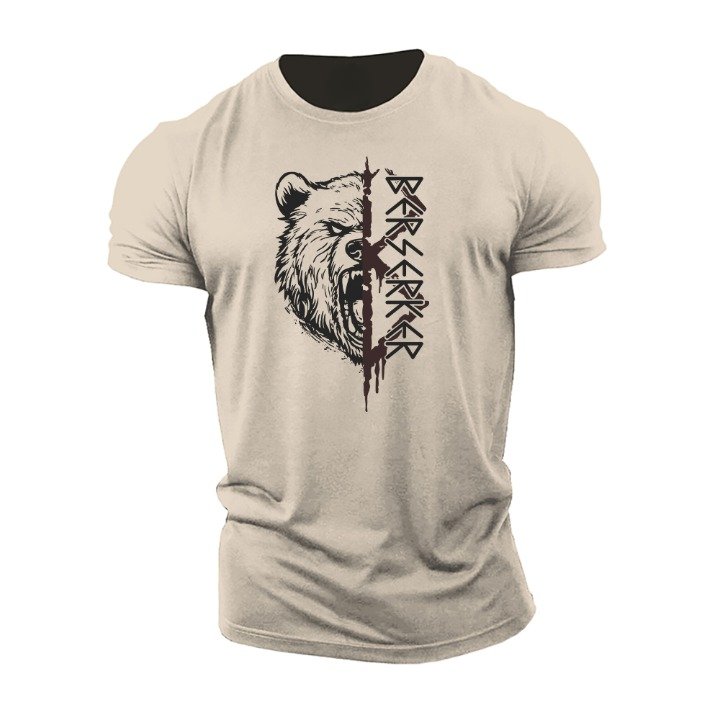 Herren T-Shirt Kurzarm Baumwolle Leicht Modern