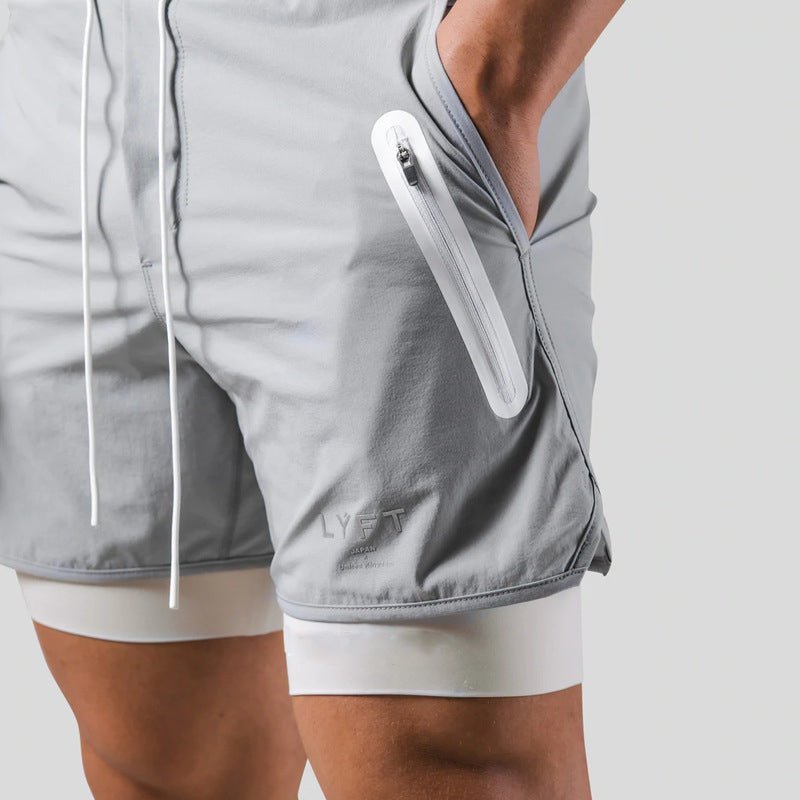 Herren Sportshorts 2-in-1 Lauf- und Trainingshose