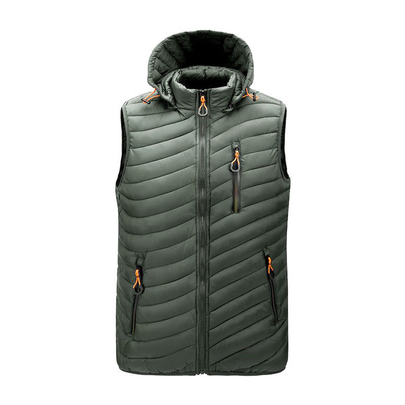 Herren Daunenweste Thermoisoliert Warm Winter