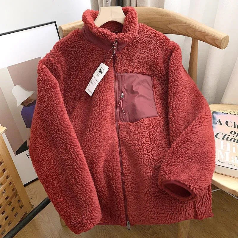 Fleecejacke Warm Winterjacke Damen Herren