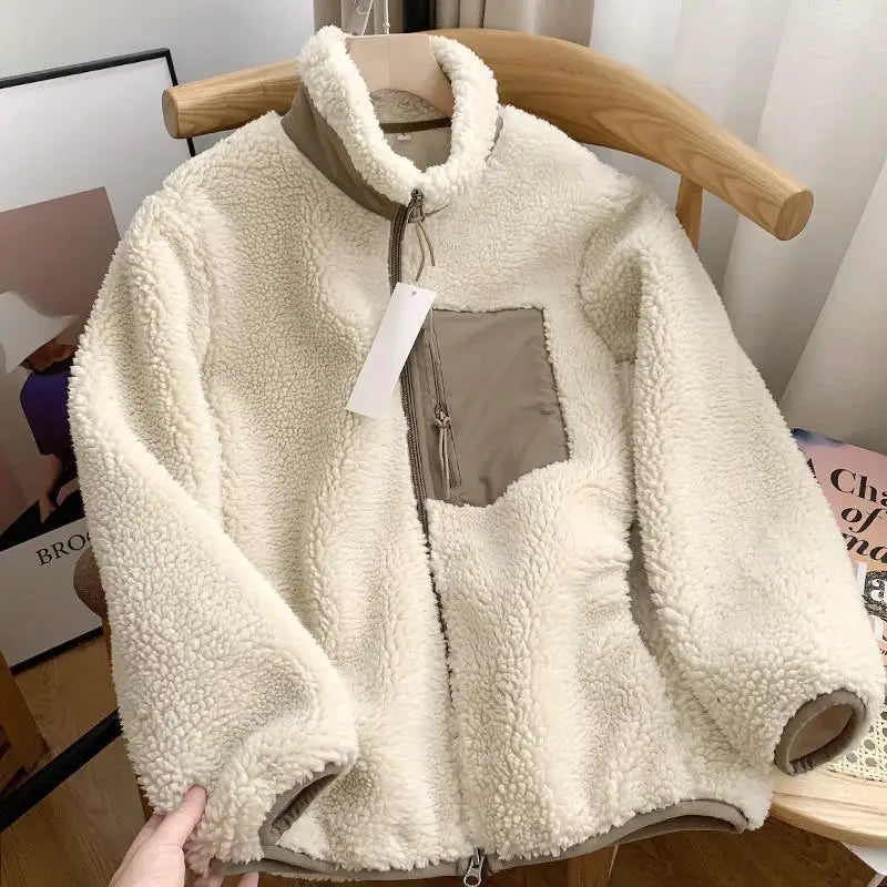 Fleecejacke Warm Winterjacke Damen Herren